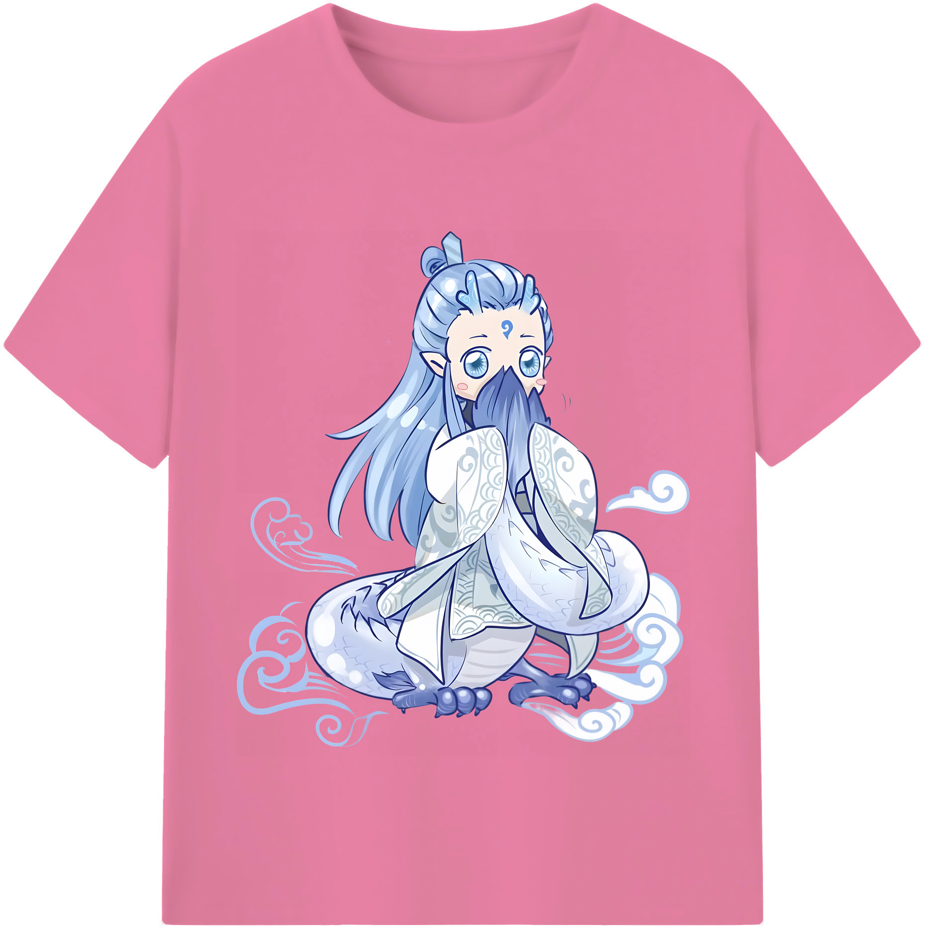 （画像用） Ne Zha 2 ナタ 魔童の大暴れ 綿100％半袖Tシャツ（フロントプリント）